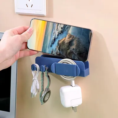 Wall Mobile Phone Holder Cable Organizer (1 Pc)